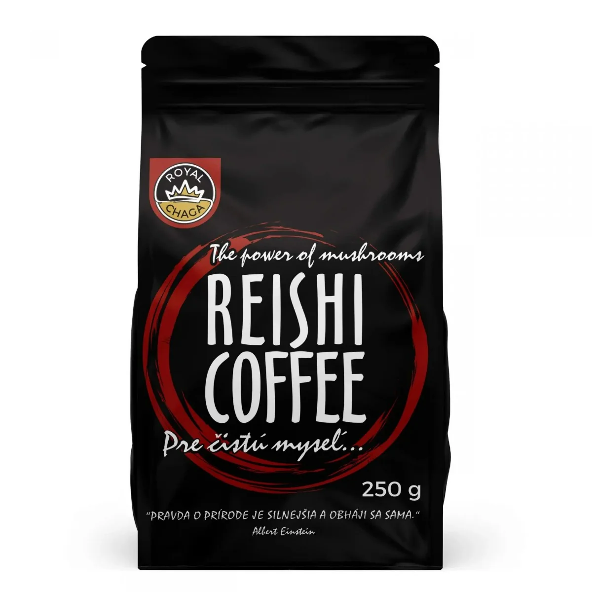 Royal Chaga Káva Extraktom z Húb Reishi 1×250g, výživový doplnok
