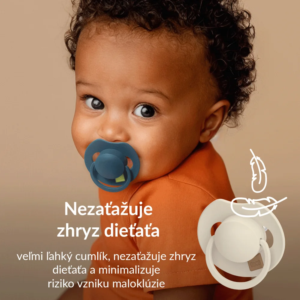 LOVI Cumlík svietiaci silikónový dynamický PRIME 0-6m 1ks Blush 1 ks