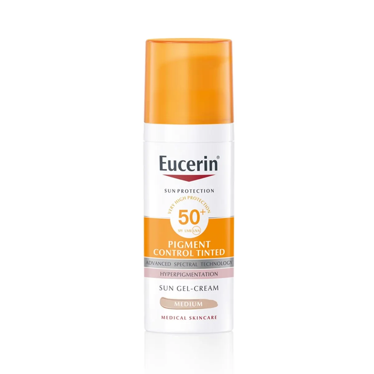 Eucerin SUN Emulzia PIGMENT CONTROL (stredne tmavá) SPF 50+ 1×50 ml, ochranná emulzia