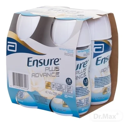 Ensure PLUS ADVANCE 4×220 ml, vanilková príchuť