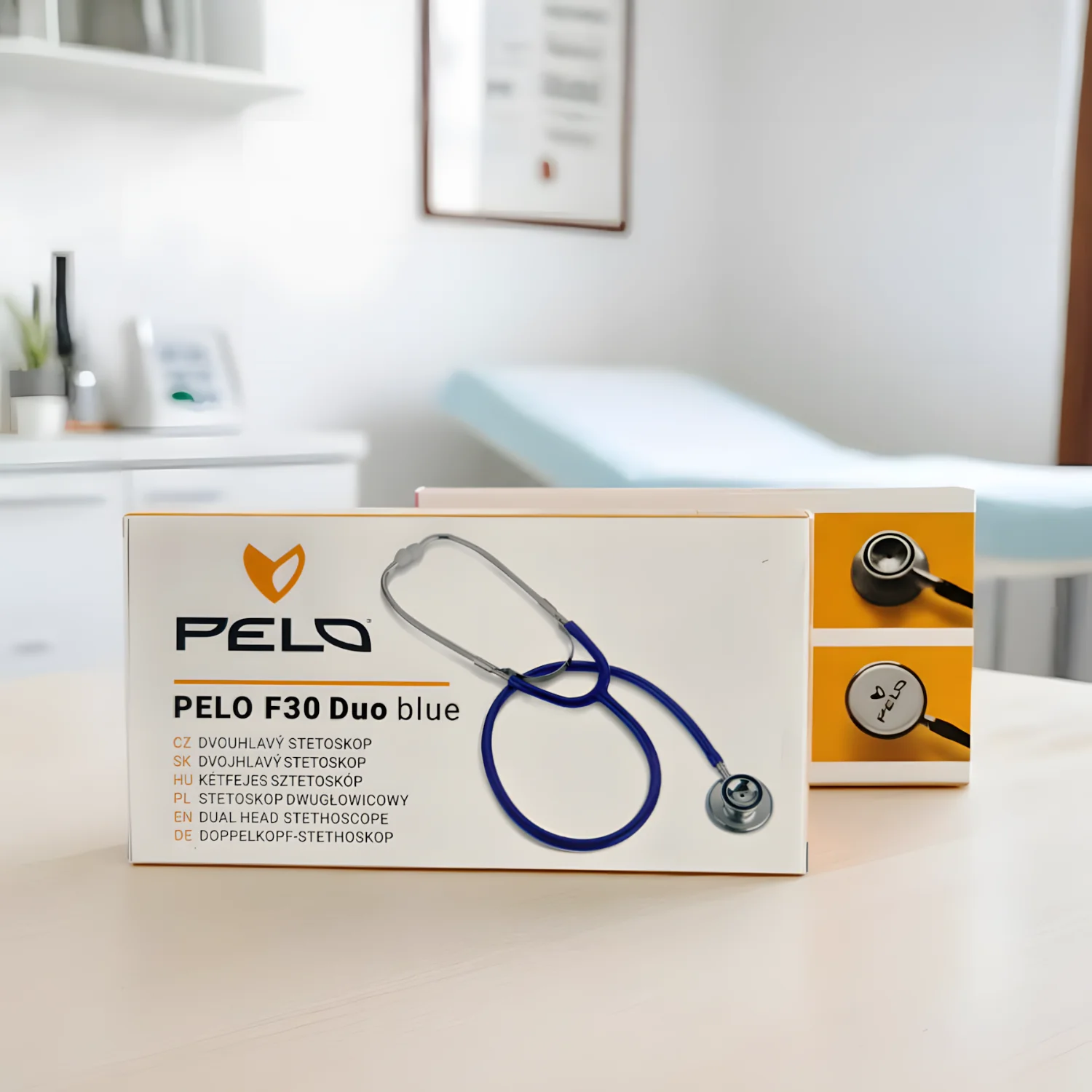 Dvojhlavý stetoskop F30 Duo modrý