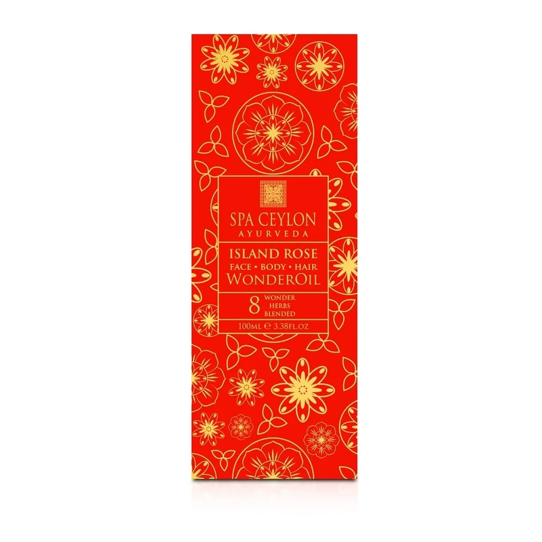 Suchý olej na pokožku a vlasy Island Rose 100 ml, ruža