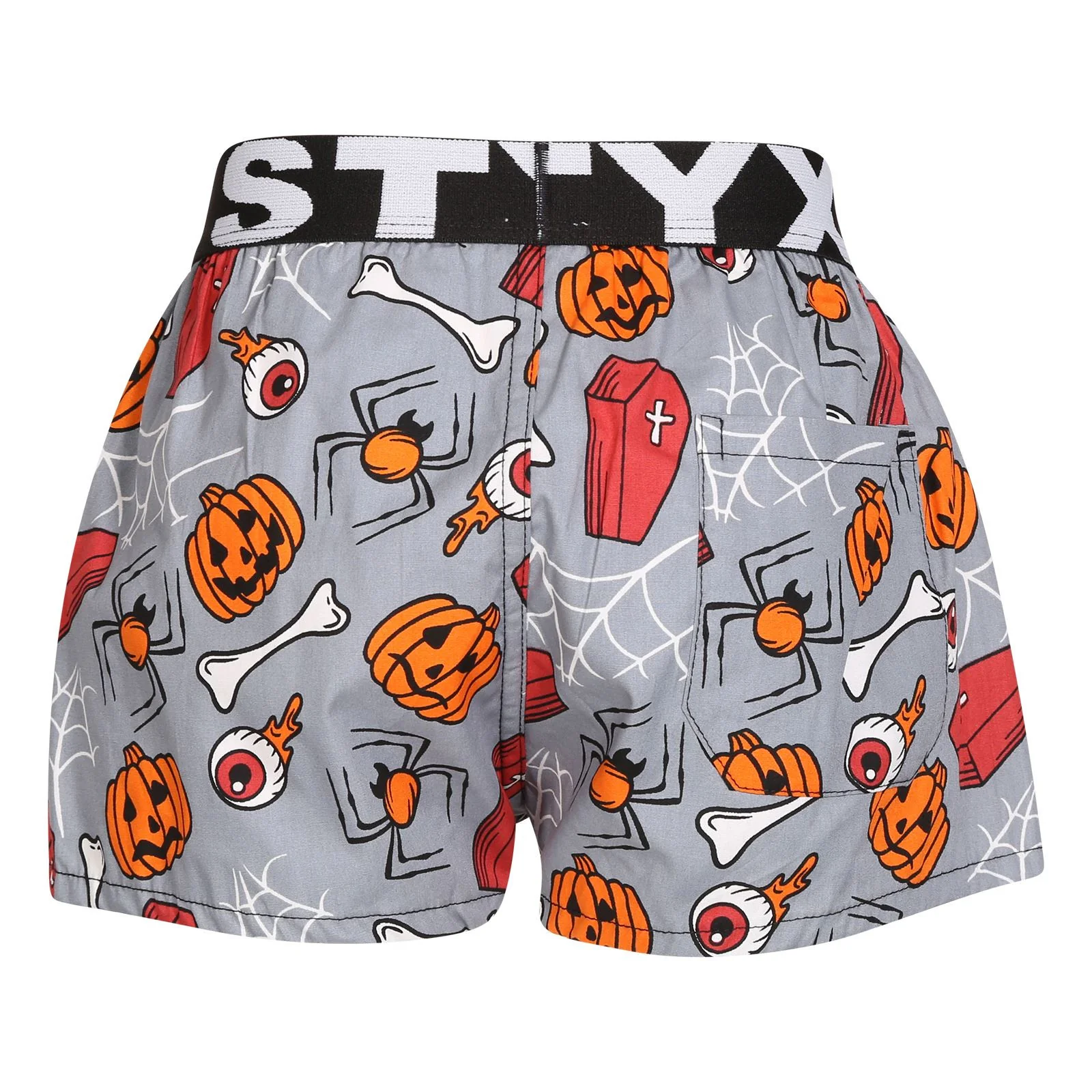Detské trenky art športová guma Halloween rakvy (BJ1752) 4-5 rokov