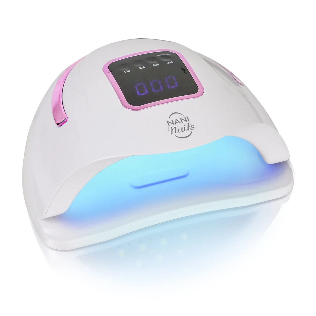 UV/LED lampa – White & Pink Metallic 72 W, sieťová
