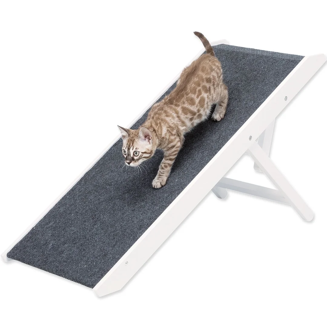 Ramp, height-adjustable, MDF, 36 × 43 × 90 cm, white