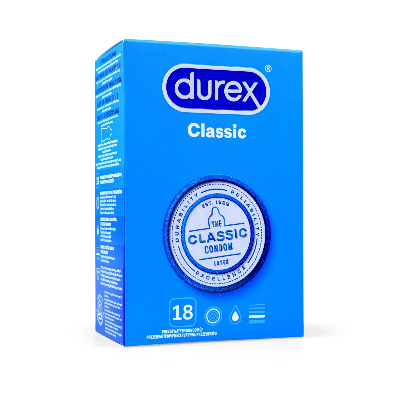 Kondómy - Durex Classic 18 ks