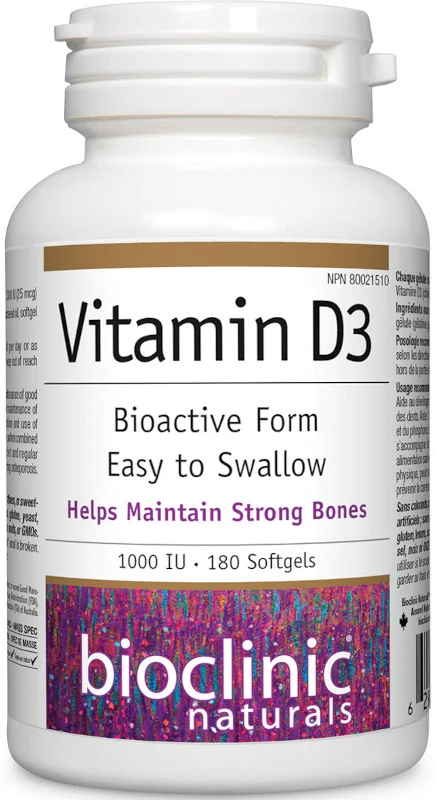WEBBER NATURALS Vitamín D3 1000 IU BioClinic vyrobené z ľanových semien 80 cps
