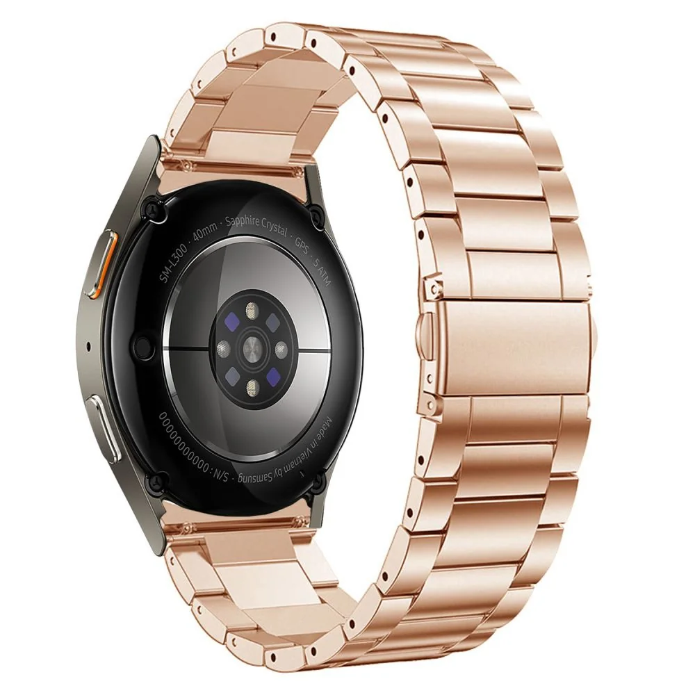 Tech-Protect Stainless remienok na Samsung Galaxy Watch 4 / 5 / 5 Pro / 6 / 7 / FE, blush gold