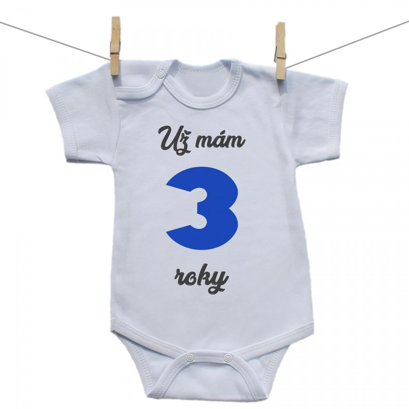 Boodyy Body s krátkym rukávom Už mám 3 roky Chlapec Veľkosť: 98