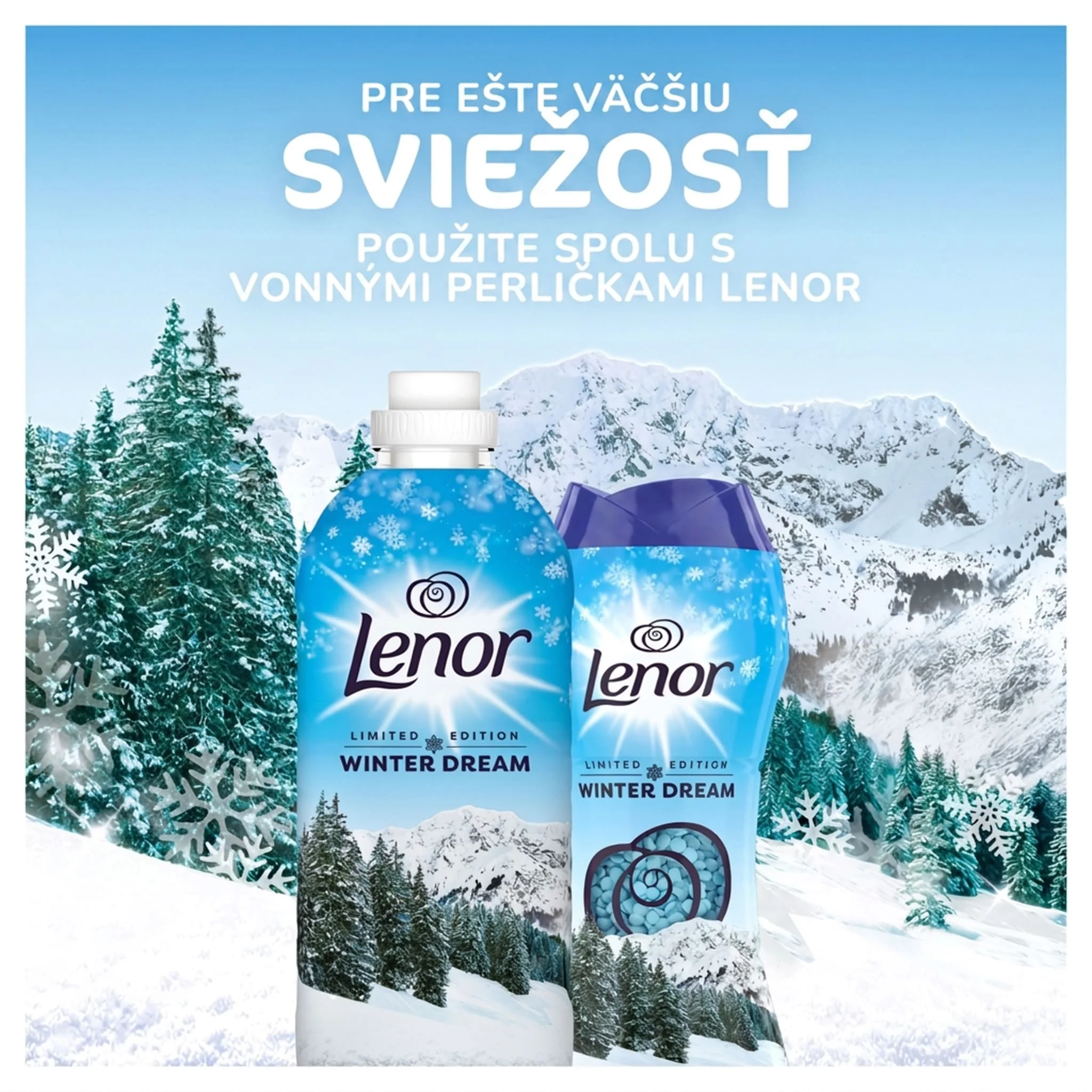 Lenor Aviváž, 126 Praní, Winter Dream, 3× Dlhšie Trvajúca Sviežosť 2650 ml