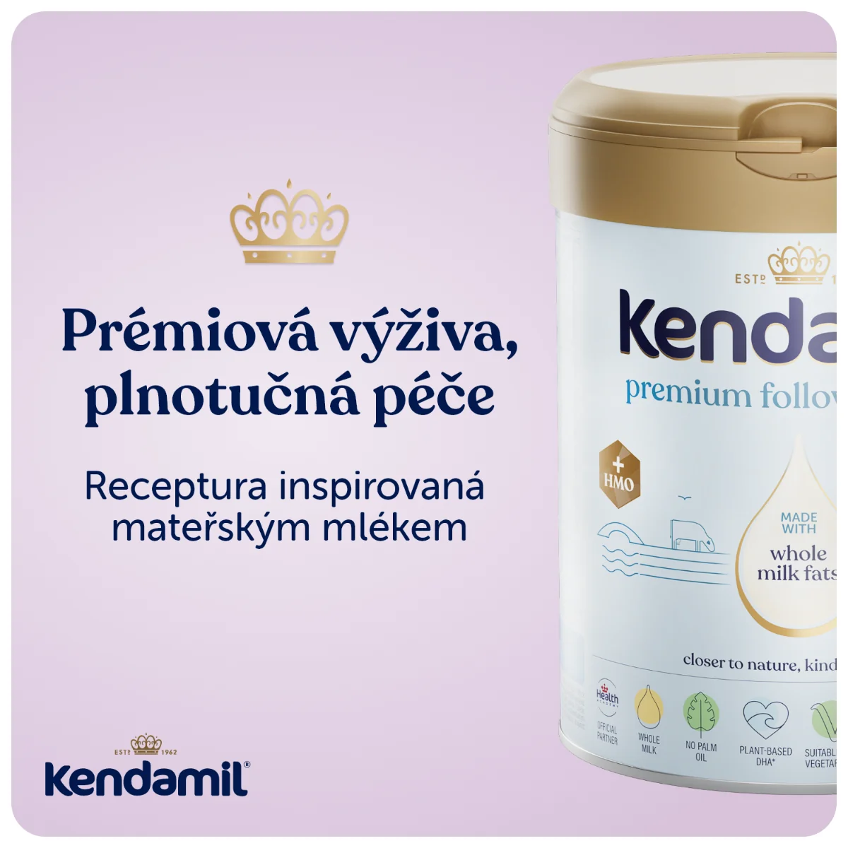 Kendamil Premium 2 HMO+ (800 g) 1×800 g, detská výživa