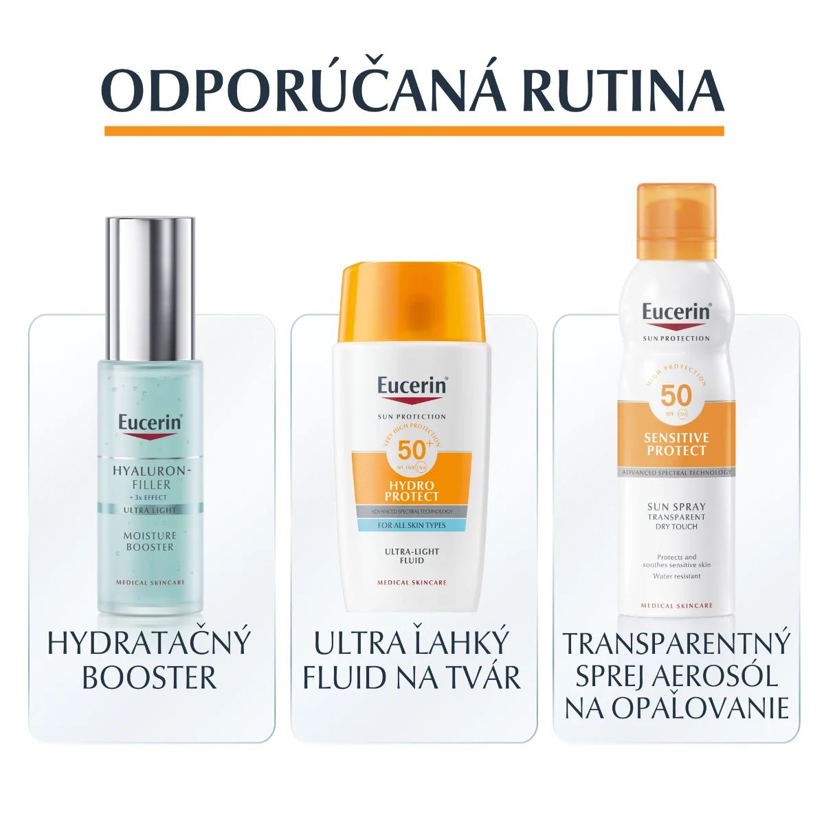Eucerin SUN Ultra ľahký fluid na tvár HYDRO PROTECT SPF 50+ 1×50 ml, ochranná emulzia