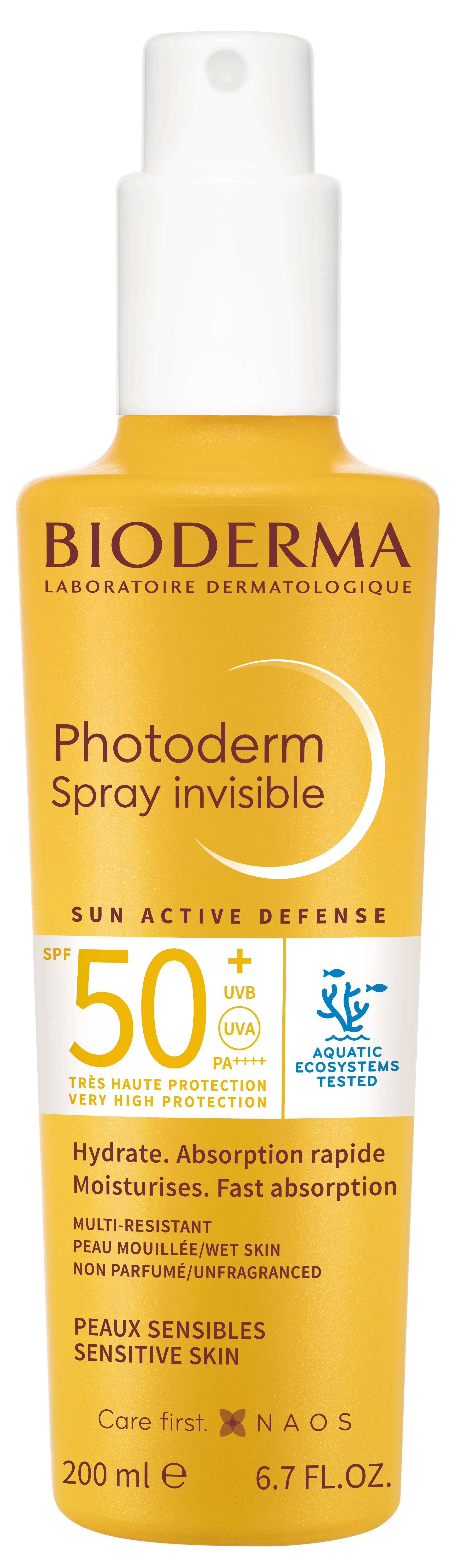 BIODERMA Photoderm Sprej na opaľovanie SPF 50+, 200 ml 1×200 ml, sprej na opaľovanie