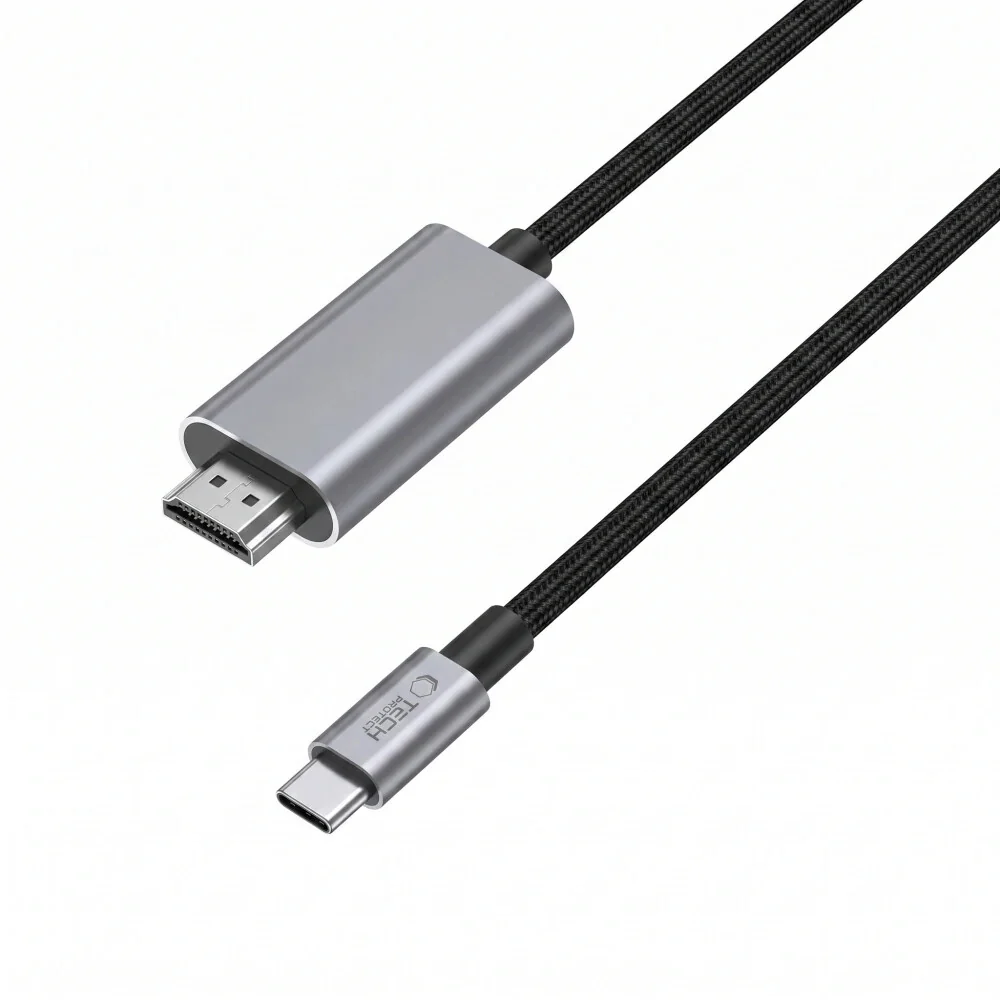 Tech-Protect Ultraboost kábel USB-C / HDMI 2.1 8K 2m, šedý