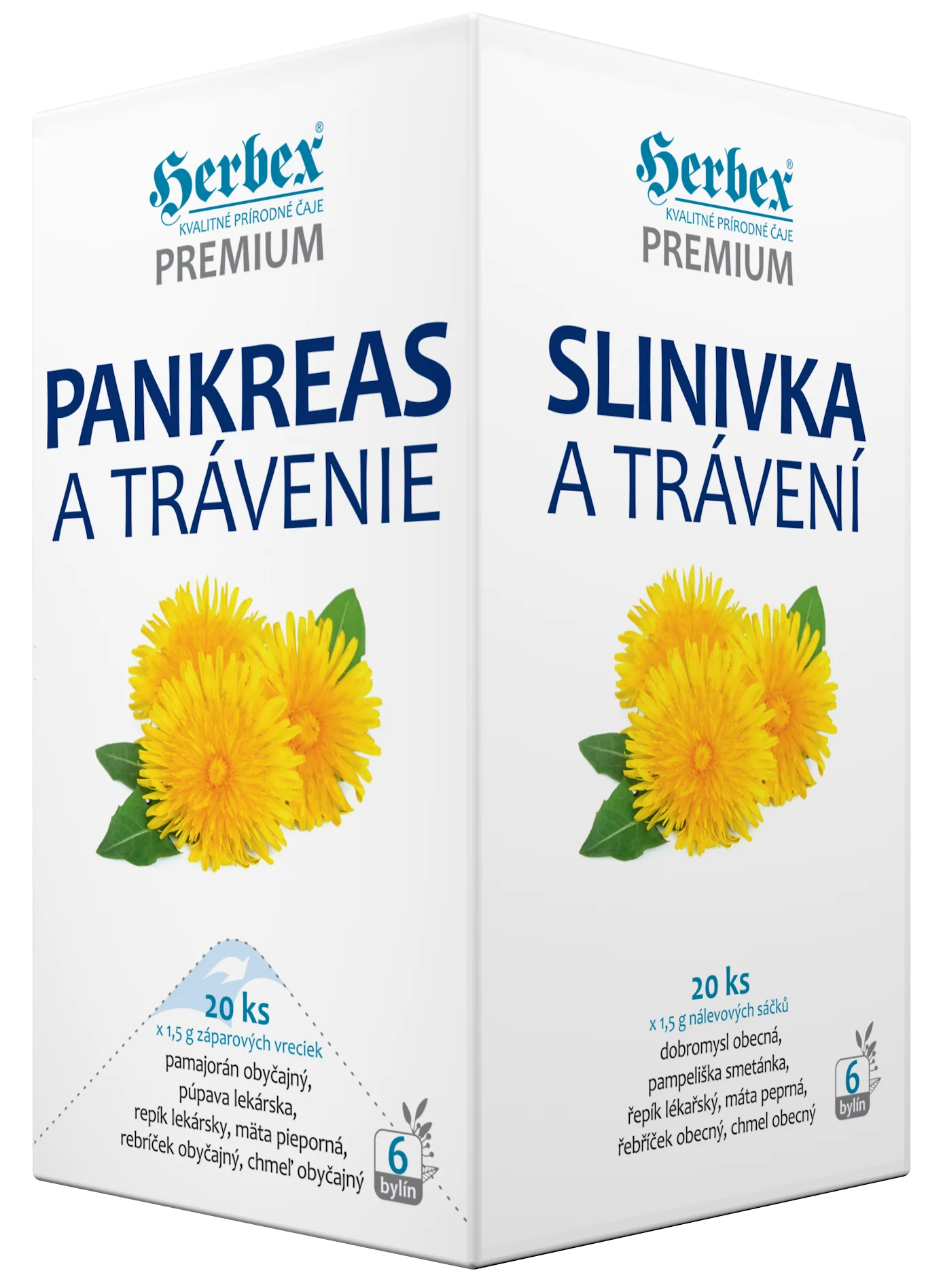 HERBEX Pankreas a trávenie 20x1,5g NS