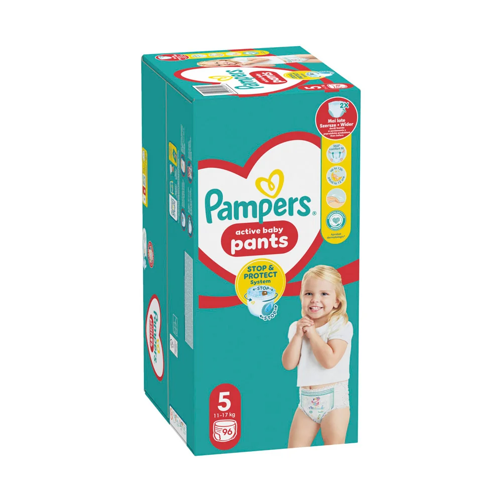 Pampers Pants MB S5 96ks (11-17kg) 1×96 ks, detské plienkové nohavičky