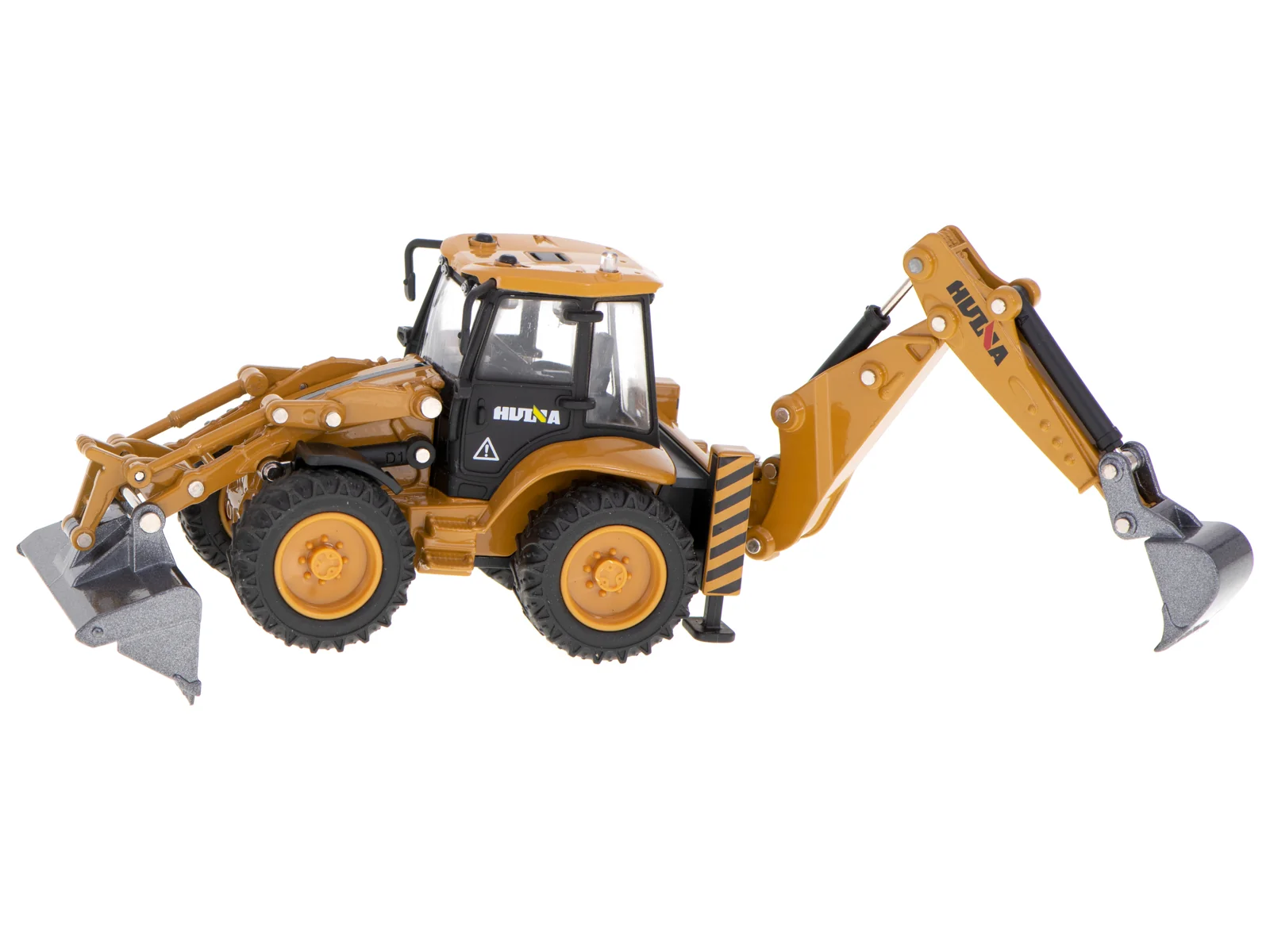 Kovový model rýpadlo-nakladač s pohyblivou lyžicou 1:50