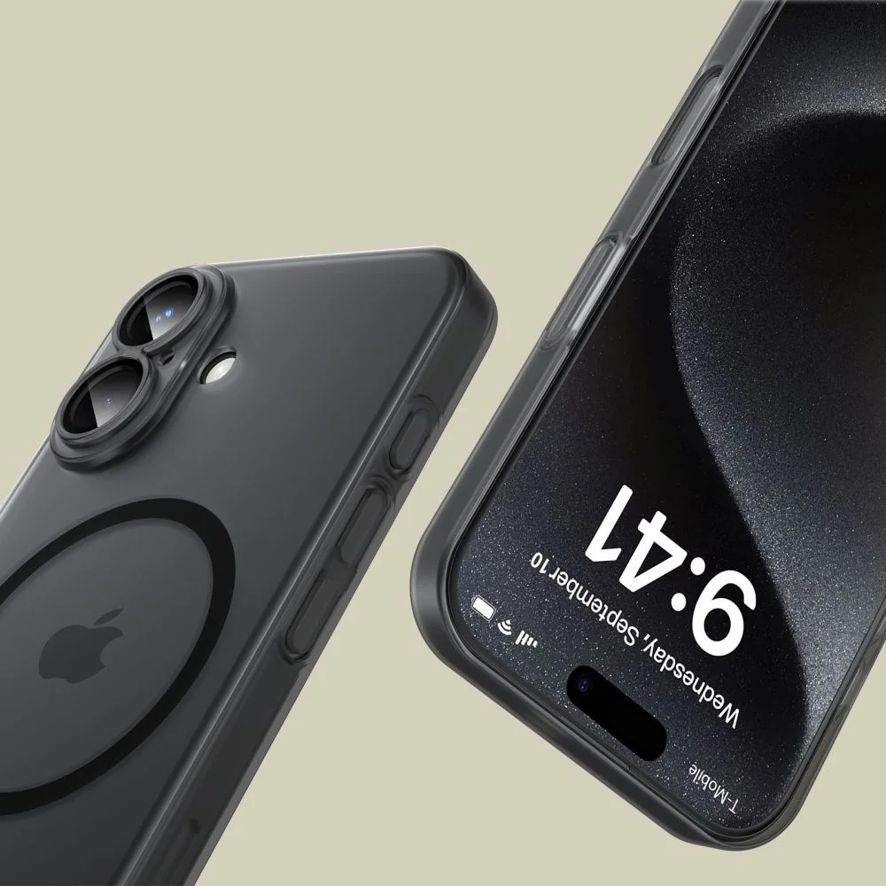Tech-Protect MagSlime MagSafe kryt na iPhone 16, čierny