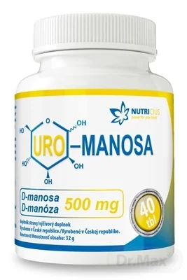 NUTRICIUS URO - MANOSA 1×40 tbl, výživový doplnok