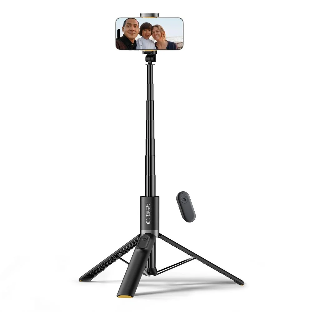 Tech-Protect L08S bluetooth selfie tyč, čierna