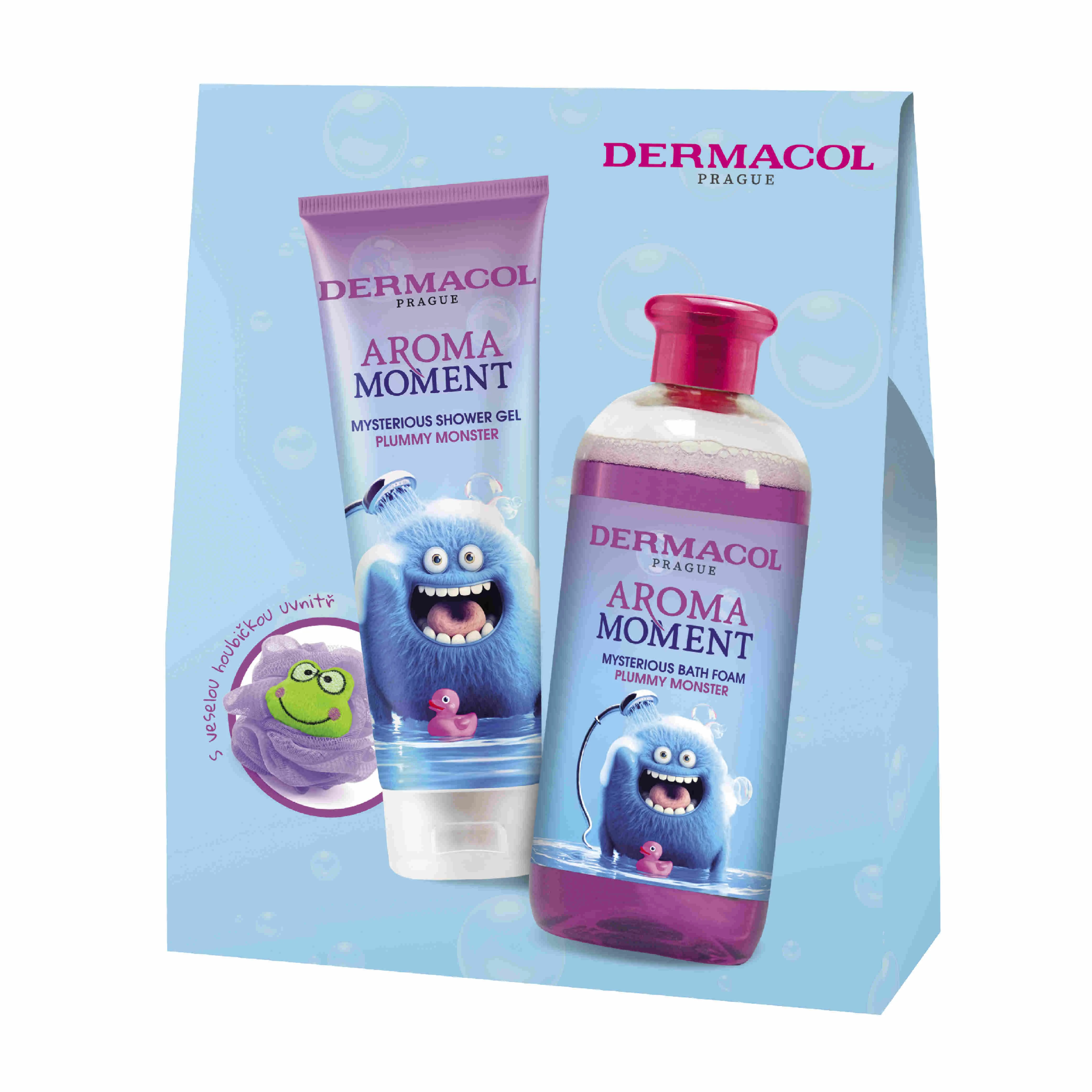 Dermacol Darčekový balíček Aroma Moment Plummy monster 250 ml, 500 ml, 1 ks