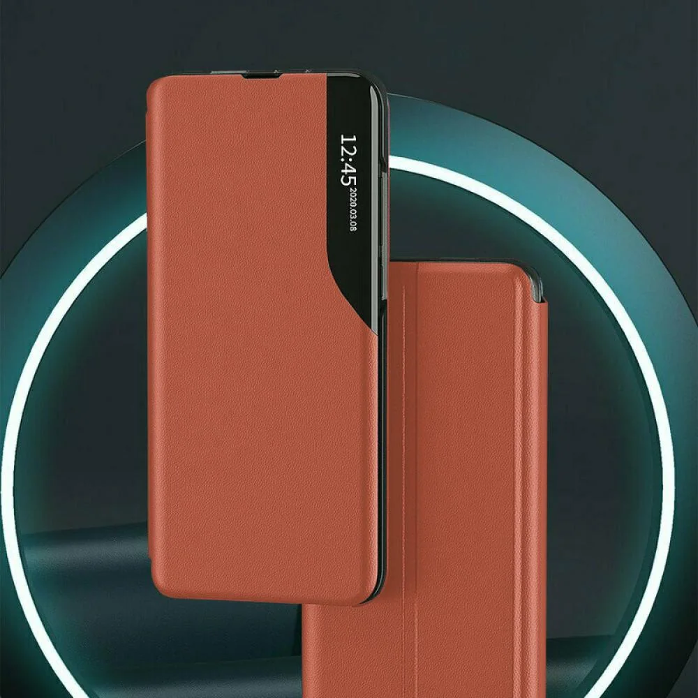 Elegantné knižkové puzdro View Case - fialová Eko koža, plast