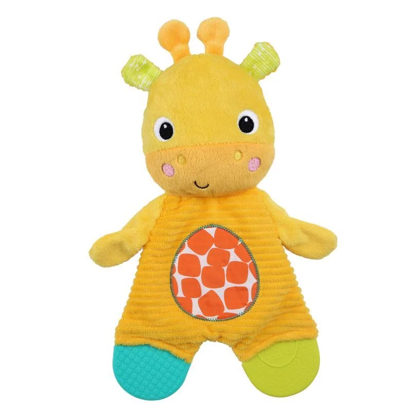 BRIGHT STARTS Hračka - hryzačka Snuggle&Teethe žirafa 0m+ 1×1 ks, hryzačka