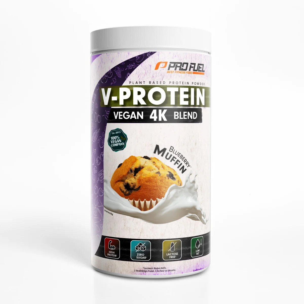ProFuel V-Protein 4K - Čučoriedkový muffin, 750 g