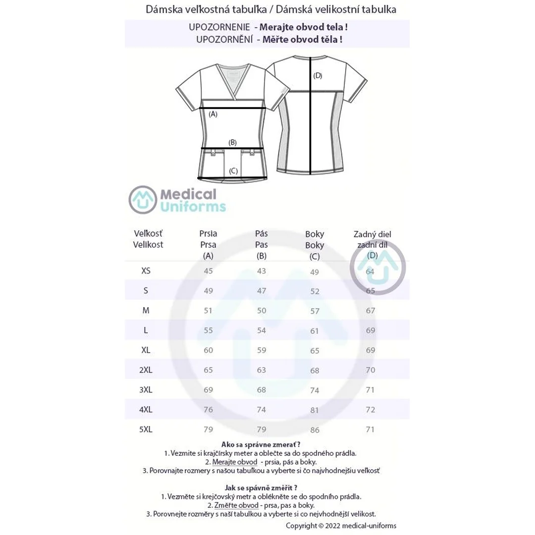 Elegantná dámska blúza - námornícka modrá XXS