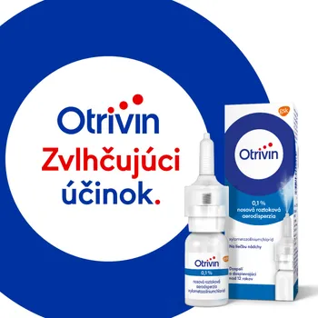 Otrivin 0,1 % 1×10 ml, nosový sprej na upchatý nos