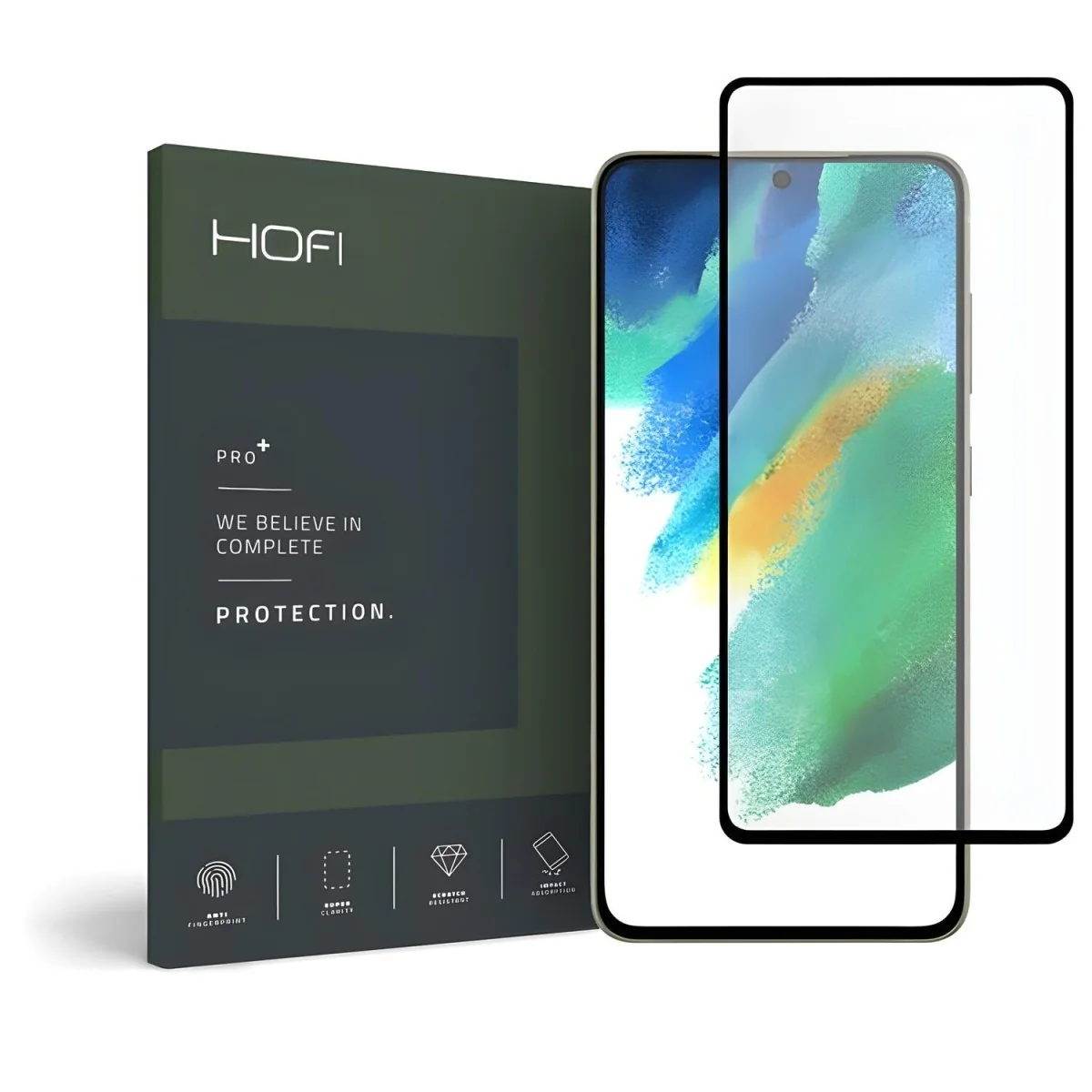 Ochranné sklo pre Samsung Galaxy S21 FE - Čierna