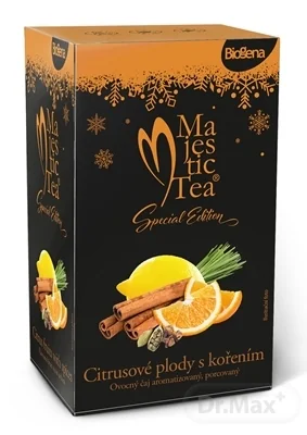 Biogena Majestic Tea Citrusové plody s korením 20×2,4 g (48 g), ovocný čaj