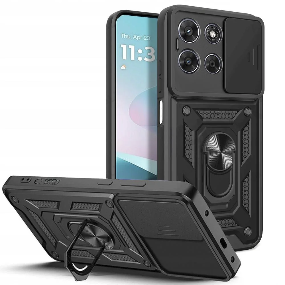 Tech-Protect Camshield kryt na Motorola Moto G57 Power / G67 Power, čierny erny