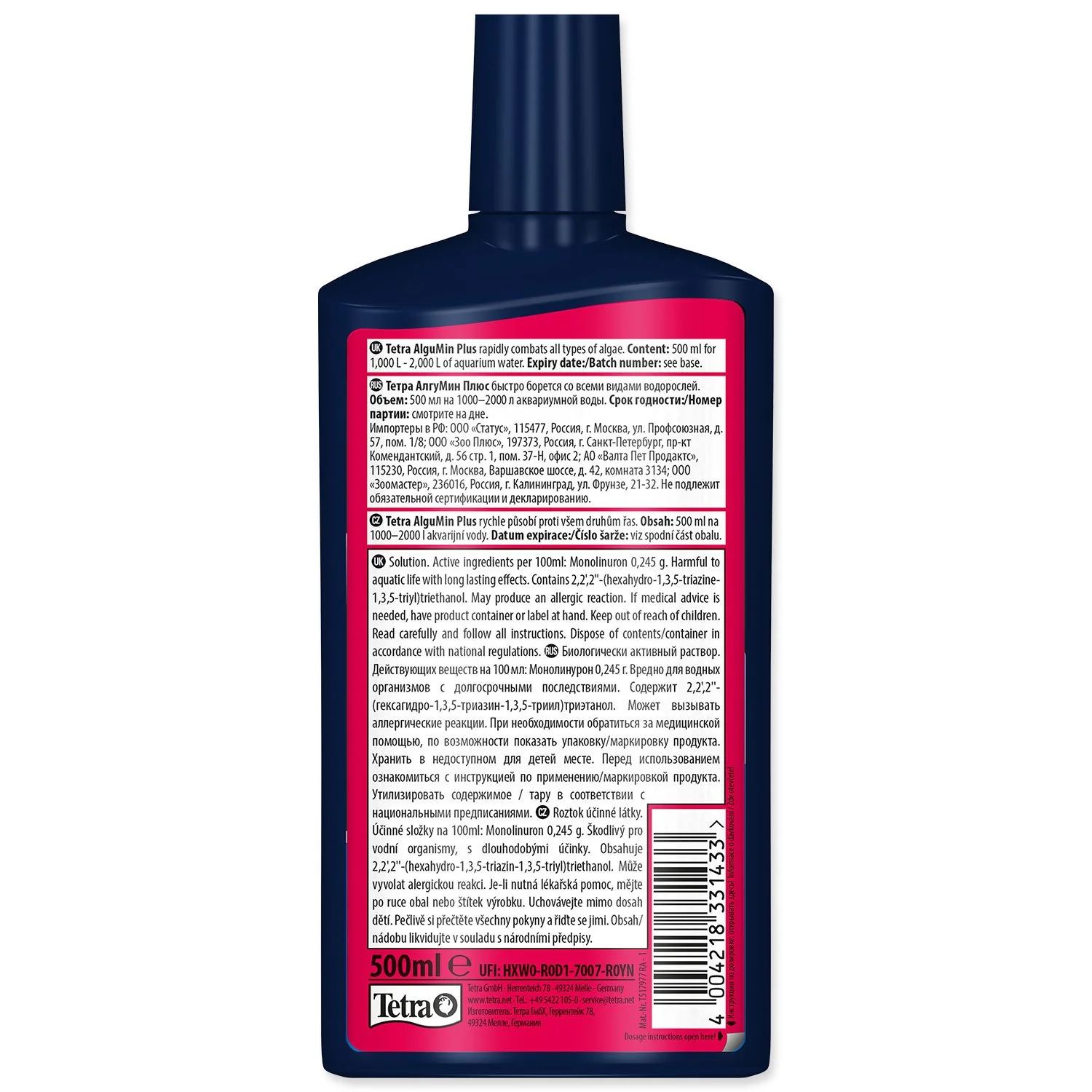 Prípravok Tetra Algu Min 500ml