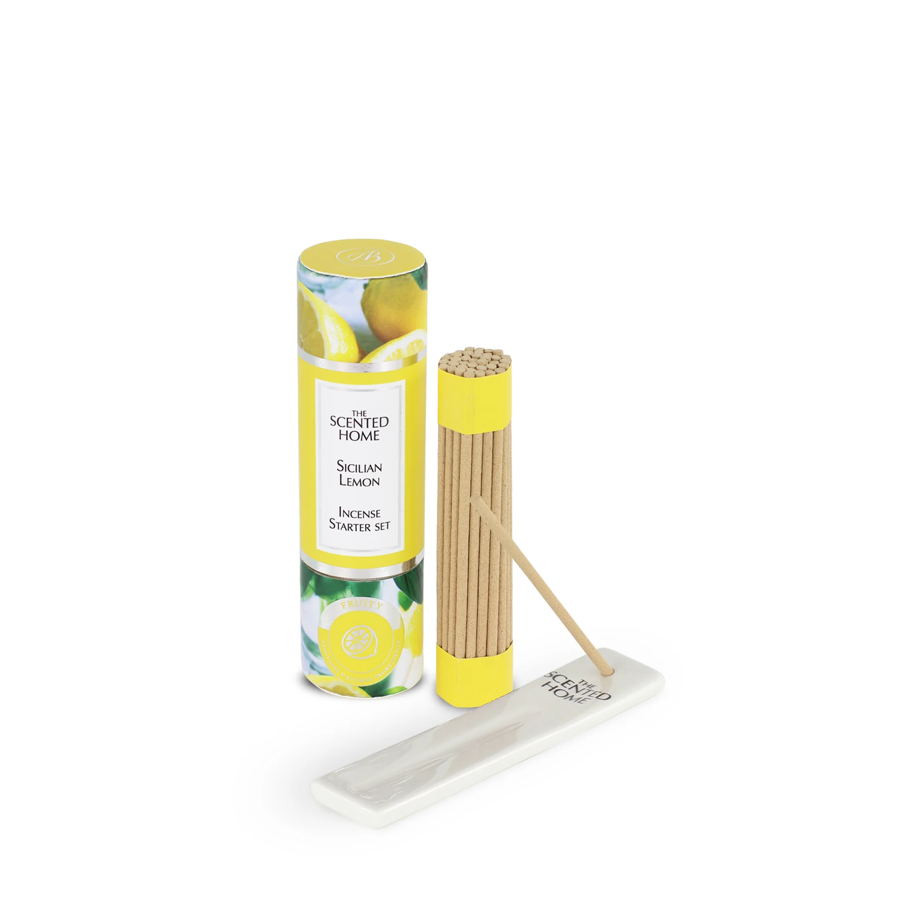 Súprava vonných tyčiniek mini s keramickým stojanom SICILIAN LEMON 12 cm