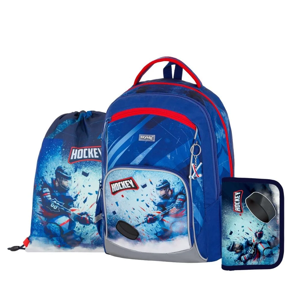 Školský set OXY GO Hokej 3 ks hokejový motív