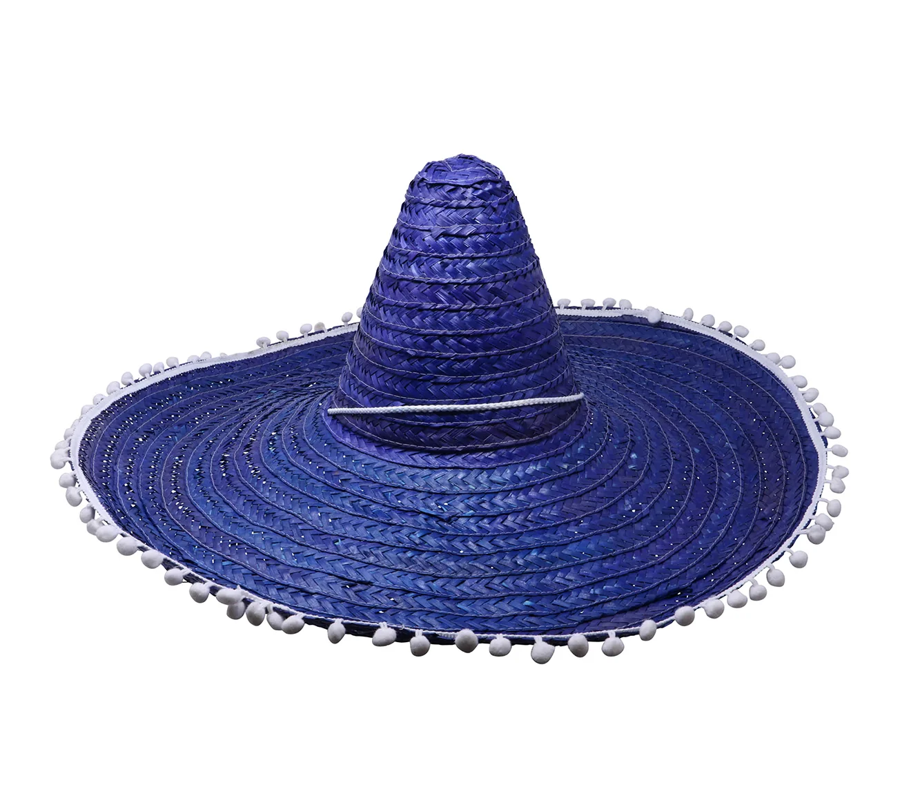Sombrero klobúk modrý slamený 60cm