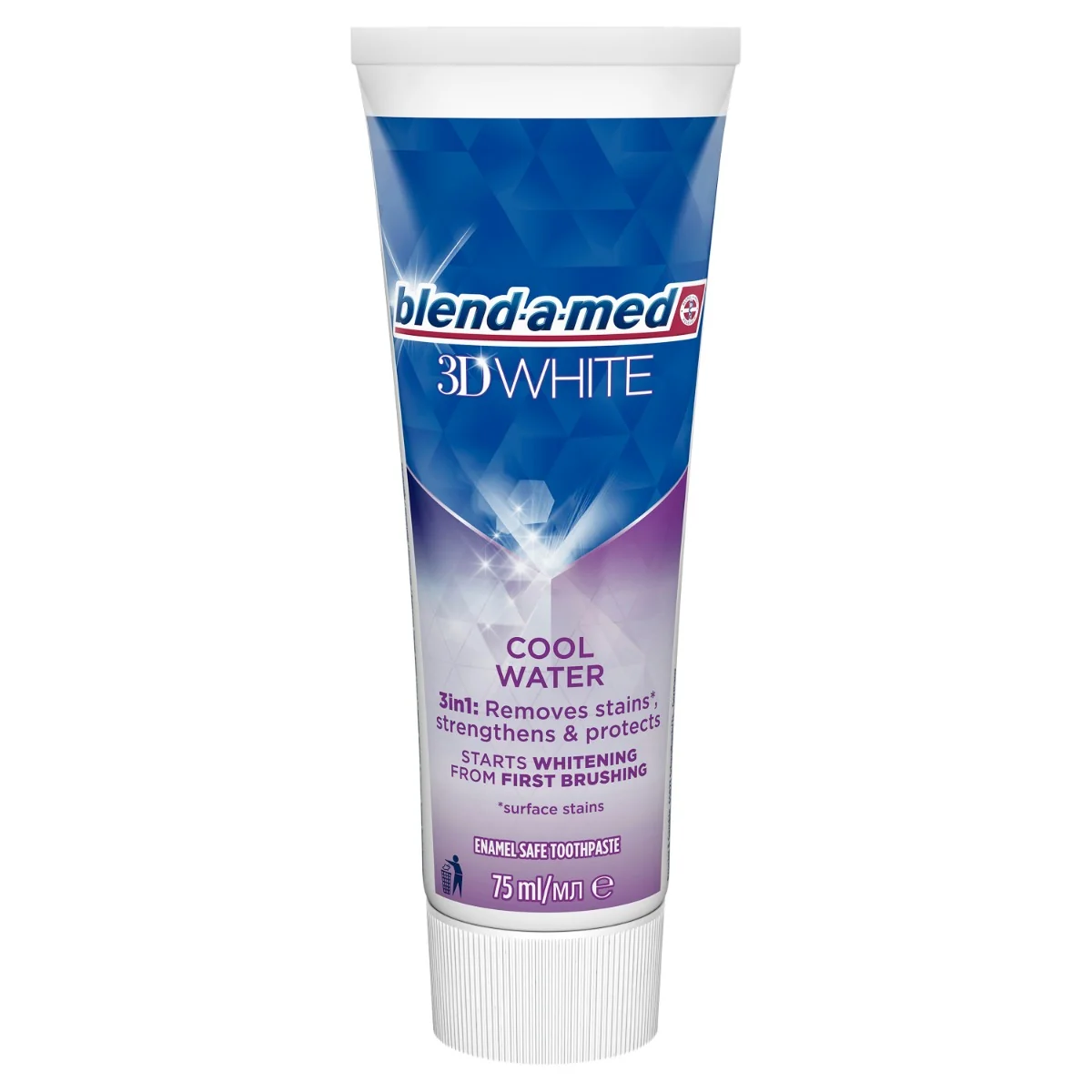 Blend-a-med 3D White Cool Water zubná pasta 75 ml 1×75 ml, zubná pasta