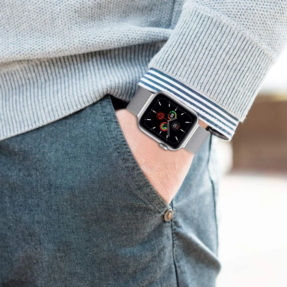 Tech-Protect Milanese remienok na Apple Watch 42/44/45/49mm black