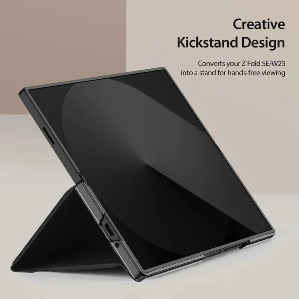 Knížkové puzdro pre Samsung Galaxy Z Fold SE - Čierna Peňaženka, skladací stojan
