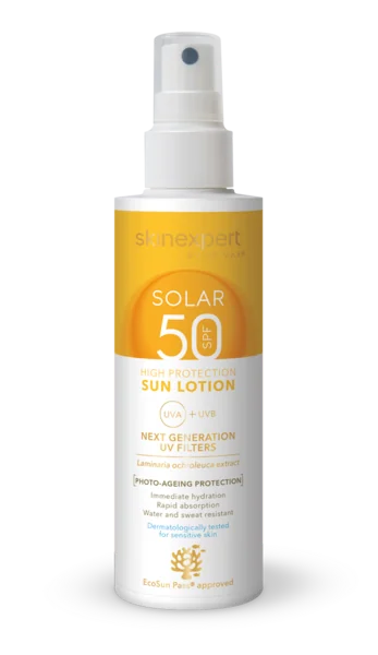 Skinexpert by Dr. Max® Solar SPF 50 Sun Lotion 1×200 ml, opaľovacie mlieko SPF 50 s vysokou ochranou