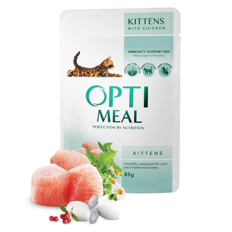 OPTIMEAL™ Superpremium kapsička pre mačiatka s kuracím mäsom 12x85 g (5452)