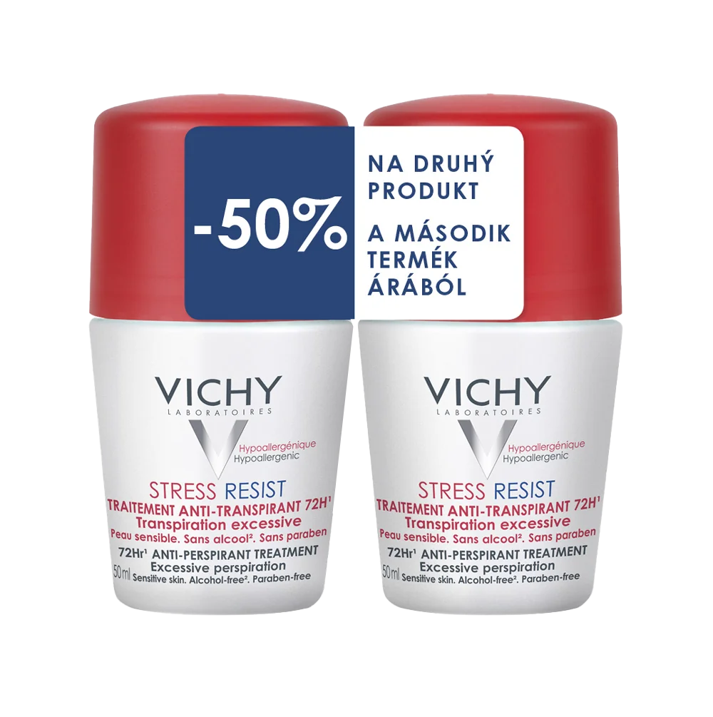 VICHY DEO STRESS RESIST 72H DUO 2×50 ml, antiperspirant