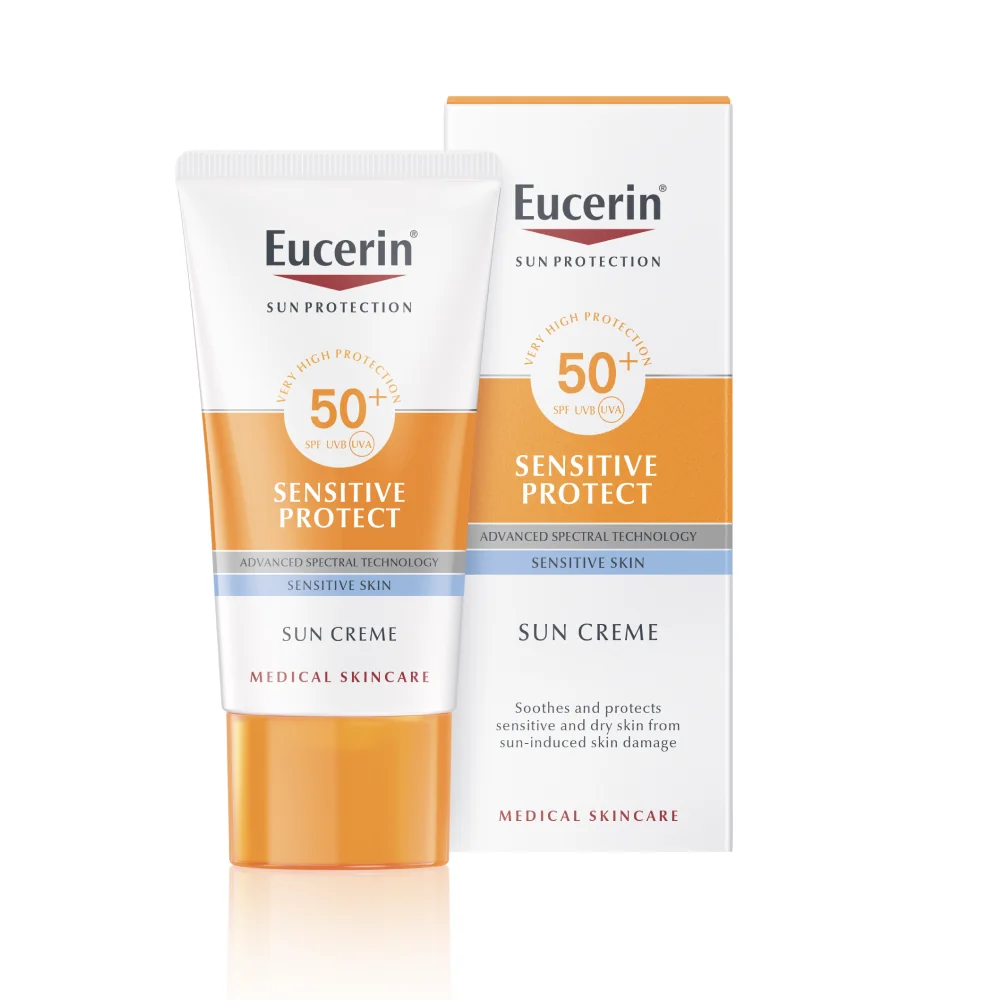 Eucerin SUN Vysoko ochranný krém SENSITIVE PROTECT SPF 50+ 1×50 ml, ochranný krém