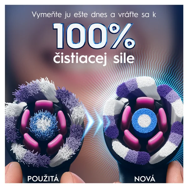 Oral-B iO Series Radiant White náhradné hlavice pre bielenie zubov, čierne 4 ks