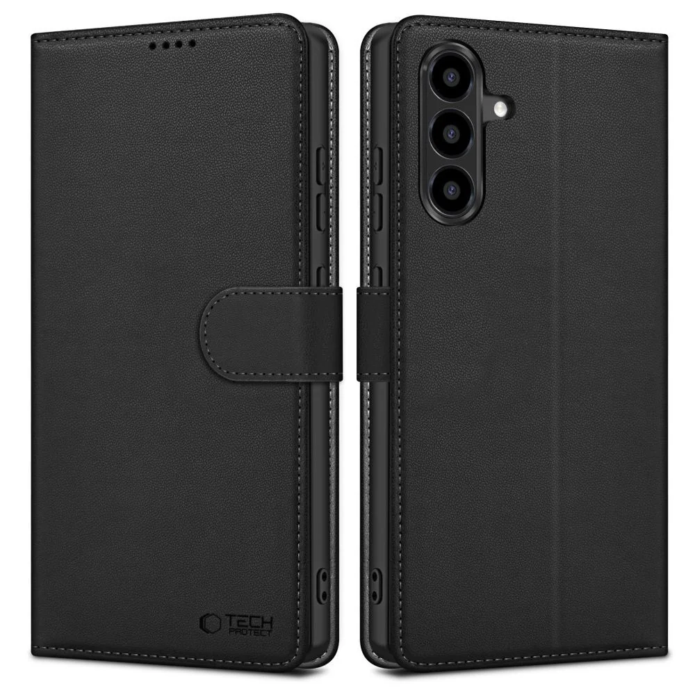 Tech-Protect Wallet knižkové puzdro na Samsung Galaxy A36 5G, čierne
