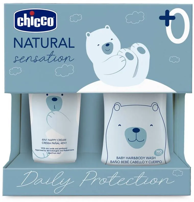 CHICCO Set darčekový kozmetický Natural Sensation - Daily Protection 0m+ 1×1 set, kozmetická darčeková sada