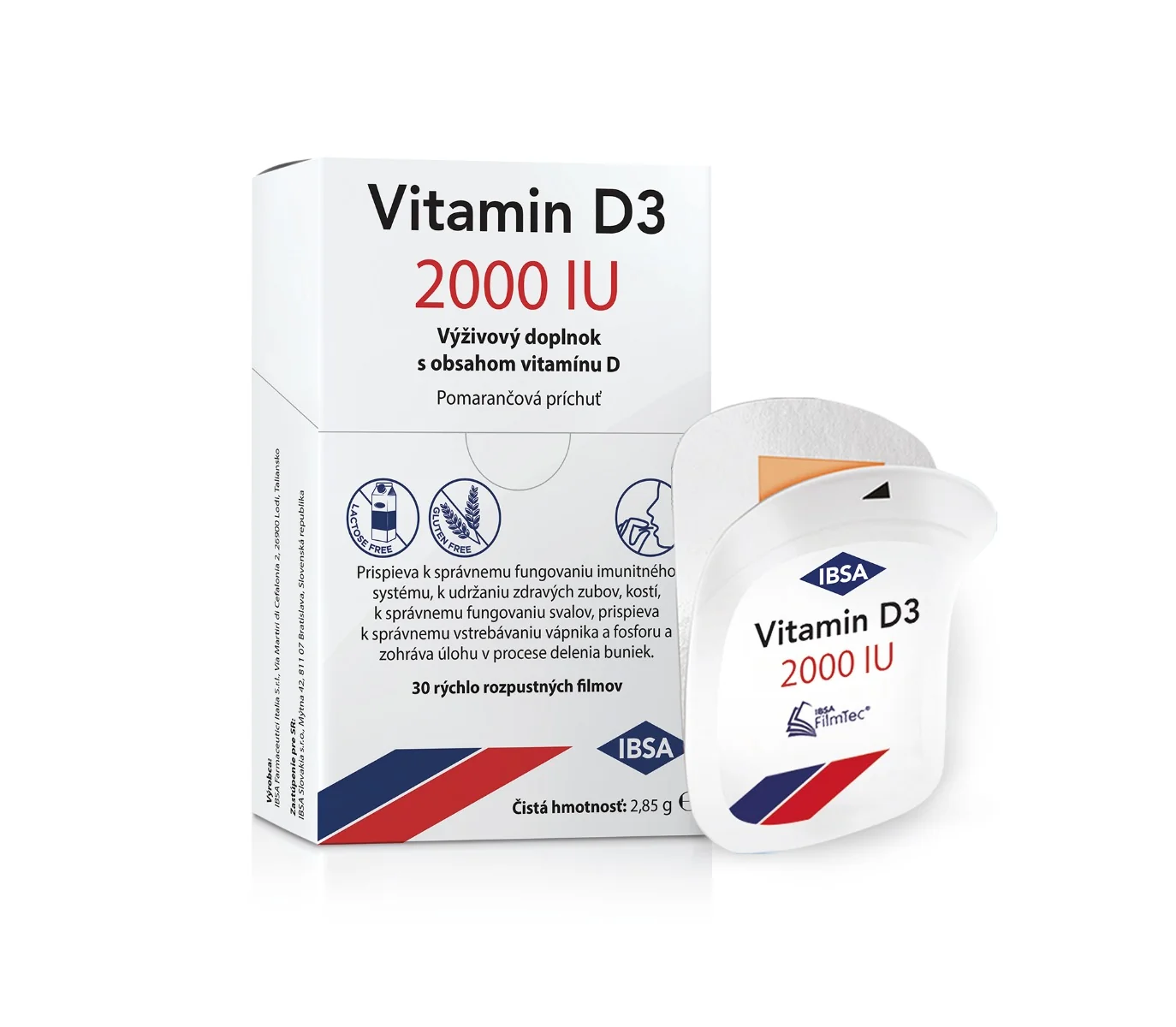VITAMIN D3 IBSA 2000 IU 1×30 ks, doplnok výživy