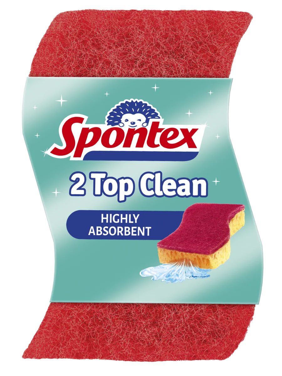 Spontex Top Clean hubka 2ks 1×2 ks, viskózna hubka