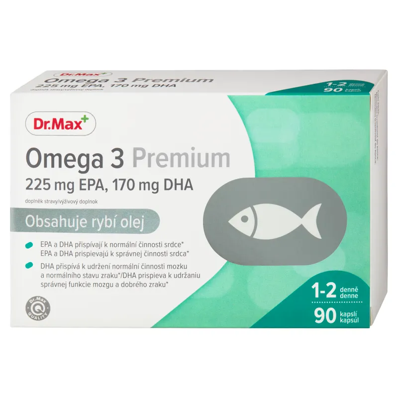 Dr.Max Omega 3 Premium 1×90 cps, výživový doplnok